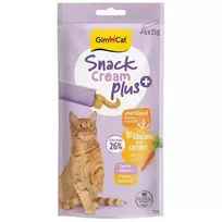 Gimborn GimCat SNACK CREAM + CHICKEN  AND  CARROT (STERILISED) 6 X 15 g treats for cats