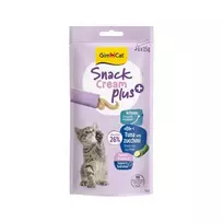 Gimborn Spoiled cats - GimCat SNACK CREAM plus+ Kitten TUNA  AND  ZUCCHINI 6 X 15 G