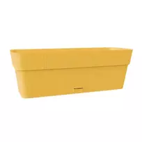 stefanplast Flower box with tray, Ethica, 50x18x17cm, mustard yellow