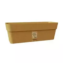 stefanplast Flower box with tray, Ethica, 30x13x12cm, mustard yellow