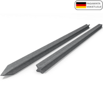 Kuolas X profilio 2,0m 70x70 mm plast. pilki