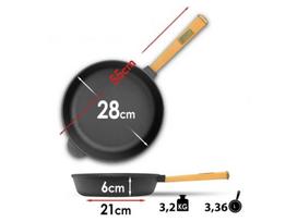 Ketaus keptuvė Ø 28 cm Optima-Black
