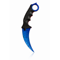 Medinis karambit peilis '' Blue Spider-man web '' - 20cm
