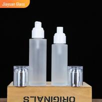 Nešiojamas stiklinis smulkios dulksnos buteliukas kosmetikai ir esencijai Cream bottle; 20g