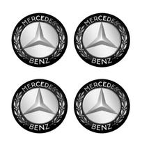 4 vnt. automobilio ženklelių ratlankio centro dangtelio lipdukai, stebulės dangteliai, skirti „Mercedes Benz B/C/E/S“ A klasės C200L GLC GLK CLA aksesuarams