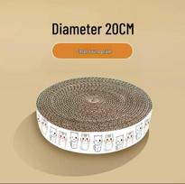 Large Oval Cat Scratching Bed: Durable, Shed-Free Corrugated Cardboard for Claw Maintenance and Comfort. Scratching Board gray