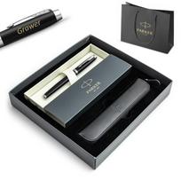 Parker IM Black CT plunksnakotis (M) dovanų rinkinys – 1931651 su graviravimu / rinkinys su pieštukų dėklu