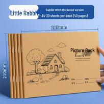 Thickened Sketchbook for Kids: Non-Bleeding Art & Drawing Book for Kindergarten & Elementary Students 1 Book - Total 40 Pages