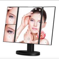 Veidrodis kosmetinis su LED apšvietimu, didinantis vaizdą