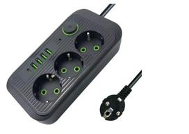 Maitinimo lizdas su USB ir Type-C jungtimis