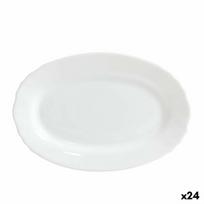 Serviravimo Lėkštė Bormioli Ebro stiklas Ovalus 23 x 15,5 x 2,1 cm (24 vnt.)