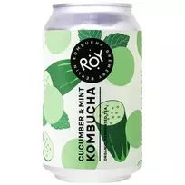 Kombučia gėrimas AGURKAS IR MĖTA, eko, 330 ml