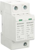 "Wengart" apsaugos nuo viršįtampių įtaisai WG-G600 2P Fotovoltinė T2 apsauga 20-40KA DC600V DC fotovoltinės srovės ribotuvas Įtampos apsauga nuo žaibo 35 mm DIN bėgio montavimas