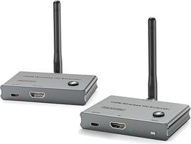 Belaidis HDMI siųstuvas ir imtuvas 4K, 328FT/100M HDMI belaidis perdavimas 1080P@60Hz, siųstuvas ir imtuvas transliuoja vaizdo ir garso įrašus iš nešiojamųjų kompiuterių, kompiuterių, fotoaparatų į televizorius, projektorius