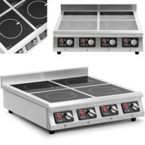 Royal Catering Indukcinė viryklė 4 degikliai reguliuojamas laikmatis 400 V 4 x 3500 W