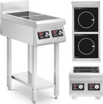 Royal Catering Laisvai pastatoma 2 degiklių indukcinė viryklė 400 V 2 x 3500 W