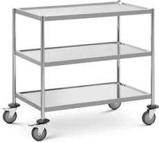 Royal Catering Padavėjo vežimėlis serviravimui 3 lentynos 82 x 50 cm iki 60 kg