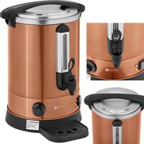 Royal Catering Vandens šildytuvas su dvigubomis sienelėmis ir nusausintuvu 13,5 L 2500 W oranžinės spalvos