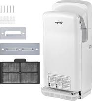 VEVOR rankų džiovintuvas 2000 W komercinis elektrinis rankų džiovintuvas HEPA filtras sieninis rankų džiovintuvas Anglies šepetys variklio rankų džiovintuvas Baltas oro greitis 100 m/s idealiai tinka oro uostų biurams Prekybos centrai