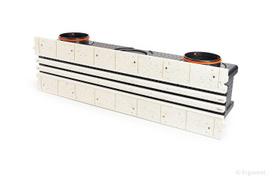 Priglaistomas difuzorius ERGOVENT LINEO PRO CONDI | 160mm jungtys x 3 plyšiai x 1000mm x 20mm x termoizoliuota)