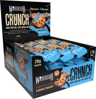 Warrior Crunch Bar 64g x12 vnt Chocolate Chip Cookie Dough