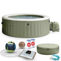 Inflatable SPA hot tub with hydromassage for 6 people 216x71 cm premium accessories, INTEX 28428NP