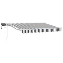 Rankinis markizės rėmas su LED Antracito ir baltos 25 x 2 m