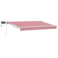 Rankinis markizės rėmas su LED Raudona ir balta 3 x 25 m
