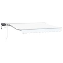 Rankinis markizės rėmas su LED Baltas 35 x 25 m