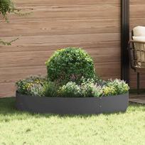 Vazonų žiedas Juoda 120 x 120 x 20 cm Šaltai valcuotas plienas