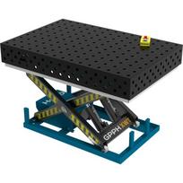 Suvirinimo stalas EXPERT 1500×1000 mm su hidrauline kėlimo sistema - 1500x1000mm