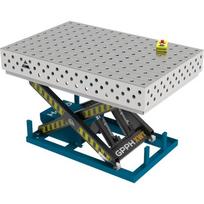 PLUS INOX suvirinimo stalas 1500×1000 mm su hidrauline pakėlimo sistema - 1500x1000mm