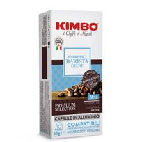 Kavos kapsulės be kofeino, suderinamos su Nespresso® Kimbo Barista Decaf 10 vnt.