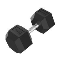 Sporto prekės, TUNTURI Platinum, šešiakampės formos guminiai hanteliai, 30 kg, 1 vnt.