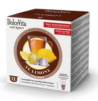 Dolce Vita juodosios citrinų arbatos kapsulės Te Al Limone Dolce Gusto® kavos aparatams, 72 vnt.
