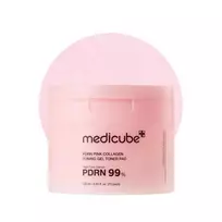 Medicube PDRN Pink Collagen Toning Gel Toner Pad veido valymo padeliai su PDRN 120ml. / 70vnt.
