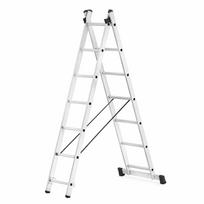 Kopėčios dviejų dalių aliuminės universalios, laiptams (serija 62XX) HOBBY | 2×11 pakopų 298–430 cm