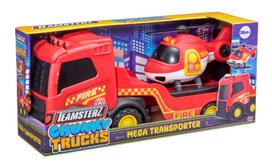 TEAMSTERZ  Ugniagesių transporteris su sraigtasparniu, 35 cm