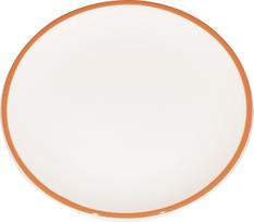 Zafferano Pusryčių lėkštė Lido Rim 21 cm, plytų spalvos