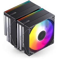 Jonsbo CB80 CPU cooler, dual-tower, 2 x 120mm, PWM, RGB – black