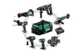 METABO COMBO RINKINYS 18V 6.1 (SB18LTX +SSW18LTX300BL +KH18LTX24 +W18L9-125QUICK +SSEP18LT +ULA) 4×4,0Ah KREPŠYS