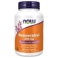 Now Foods Resveratrolis 200 mg - 120 kapsulių
