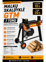 MALKŲ SKALDYKLĖ GTM 7 TONŲ