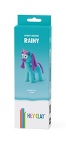 Plastilino rinkinys Hey Clay Unicorn Rainy, mėlyna sp./violetinė sp.