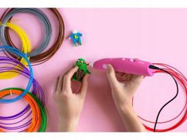 myFirst 3dPen Make kūrybinis 3D rinkinys - komplektas su 3dPen Make rašikliu, 3 teminiais rinkiniais, 3 judančiais modeliais ir PCL užpildais Red | FP3304KT-RD01 | 850069933302