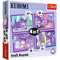 TREFL HELLO KITTY 4 dėlionių rinkinys „Kuromi“