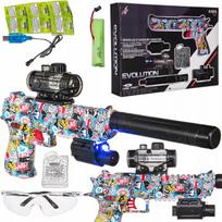 Gelinių šovinių ginklas, automatinis pistoletas DEAGLE CS vandeniniams gelio rutuliukams 7-8 mm