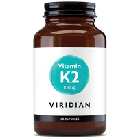VIRIDIAN vitaminas K2 (MK-7) 100 µg - 60 kapsulių