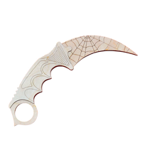 DIY medinis karambit peilis '' Spider-man web '' - 20cm
