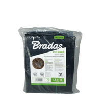 Juoda PP agroplėvelė su UV apsauga, 70 g, 1,6 x 15 m